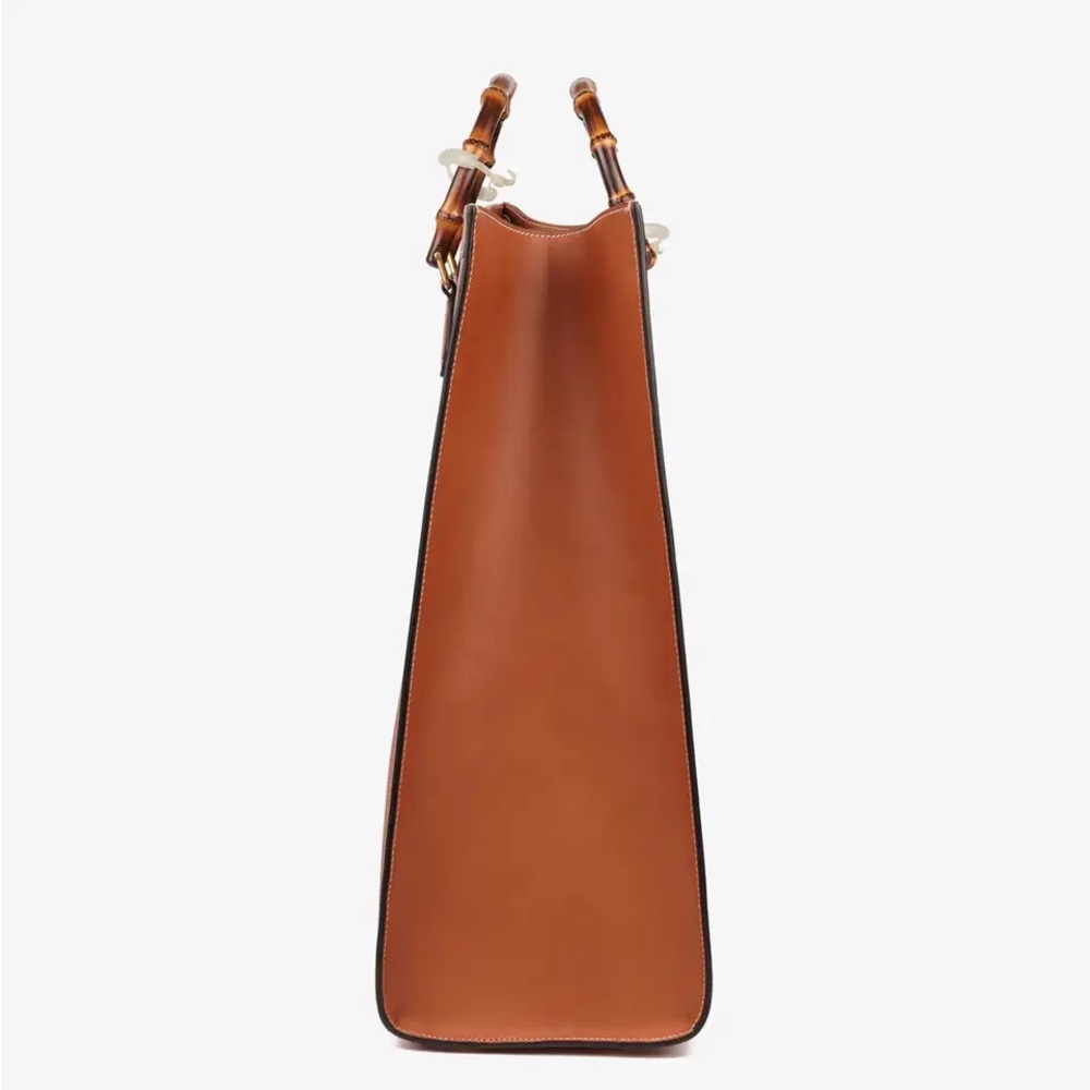 Gucci Leather Maxi bamboo Tote - Picture 5 of 6